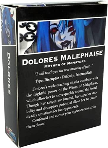 רמה 99 משחקים Battlecon Dolores Malephaise הרחבת לוחם סולו | משחק אסטרטגיית קרב טקטי | משחק לחימה